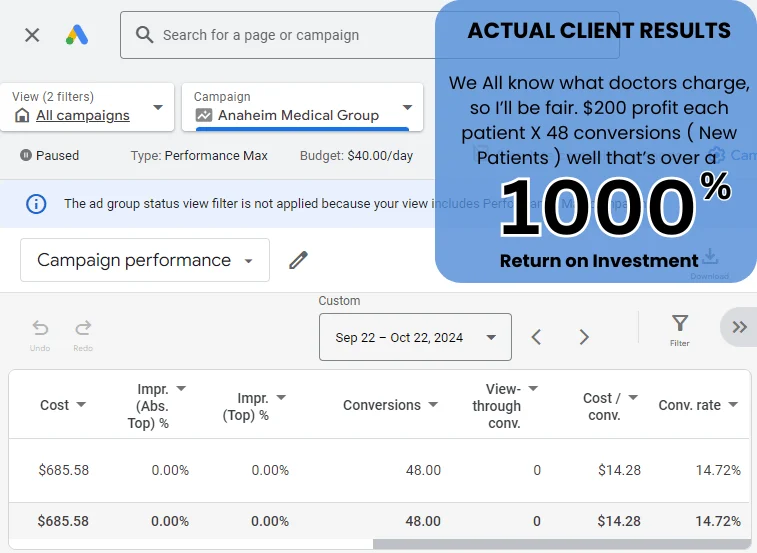 Conversions Results